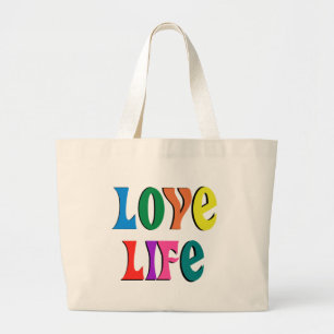 LOVE LIFE tote ~ customisable ~a christian message