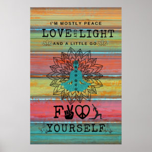 Love & Light Yoga Poster