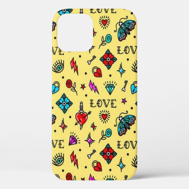 Love & Lightning Mystic Keys & Roses Case-Mate iPhone Case (Back)