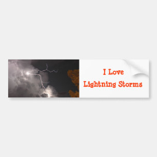 Love Lightning Storms Bumper Sticker