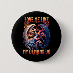 Love Like Demons Do Devil Angel Halloween Goth 6 Cm Round Badge