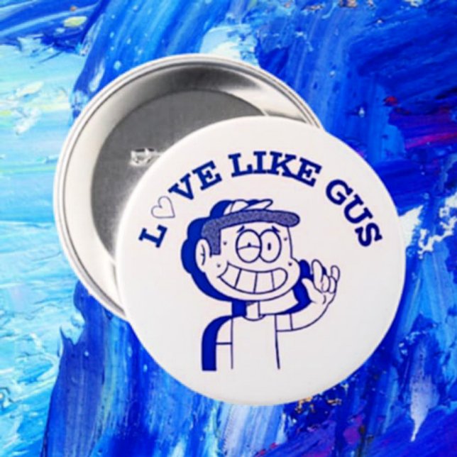 Love Like Gus: ASL Tribute Design 7.5 Cm Round Badge (Creator Uploaded)
