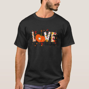 Love Like Jesus Christian Autumn Fall Leaves Love T-Shirt