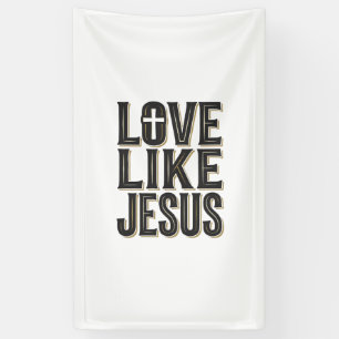 Love Like Jesus Christian Typography Design_1 Banner
