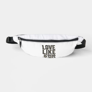Love Like Jesus Christian Typography Design_1 Bum Bags