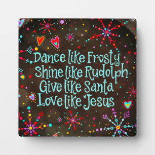 Love Like Jesus Festive Plaque