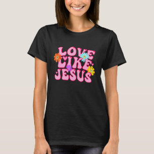 Love Like Jesus Happy Face  Preppy Aesthetic T-Shirt