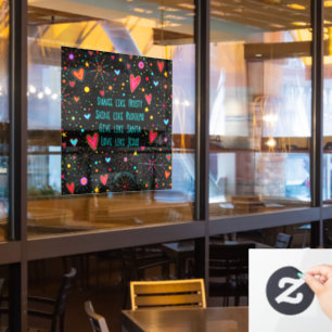 Love like Jesus! “Inspirivity” Window Cling