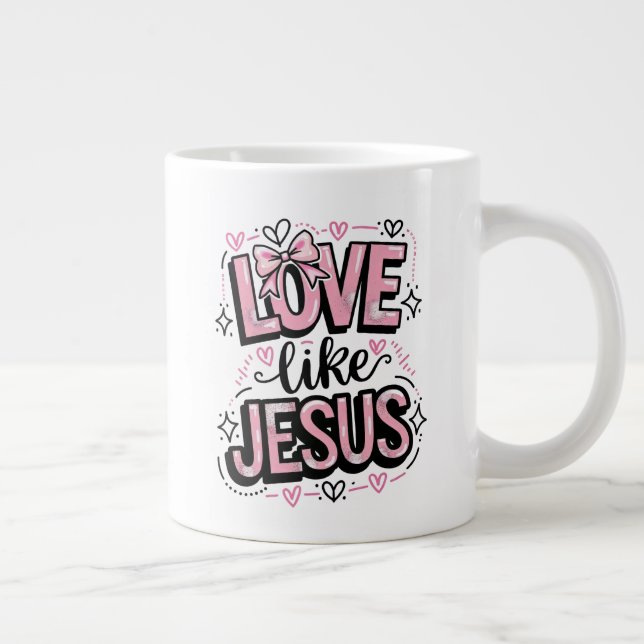 Love Like Jesus Large Coffee Mug (Right)
