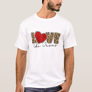Love Like Jesus Leopard T-Shirt