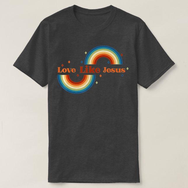 love like jesus religious christian (1)  T-Shirt (Design Front)