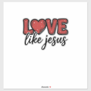 Love Like Jesus Vintage Christian Shirt Design_1