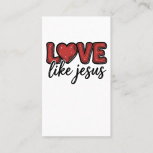 Love Like Jesus Vintage Christian Shirt Design_1 Business Card