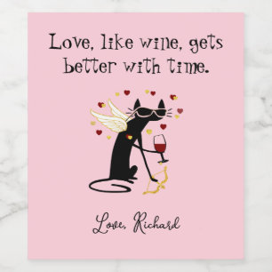 Love Like Wine Valentine Wine Label