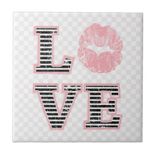 Love Lips Ceramic Tile