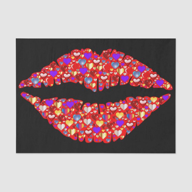 love lips tissue paper (Front)