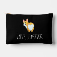 'Love, Lipstick, & Corgis' Corgi Lovers, Black