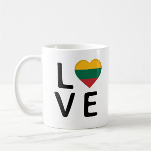 Love - Lithuania Flag Coffee Mug