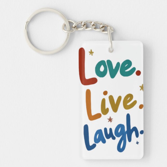 Love, Live, Laugh Key Ring (Front)