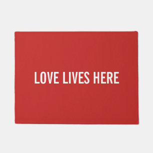 Love Lives Here Doormat