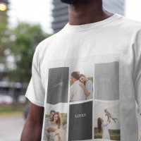 Love Lives Here | Three Photo Family Gift