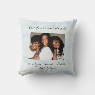 Love Lives In Colorado State Shaped Custom Photo Cushion