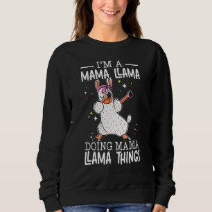 Love Llama Alpaca Animal Mama Llama Sweatshirt
