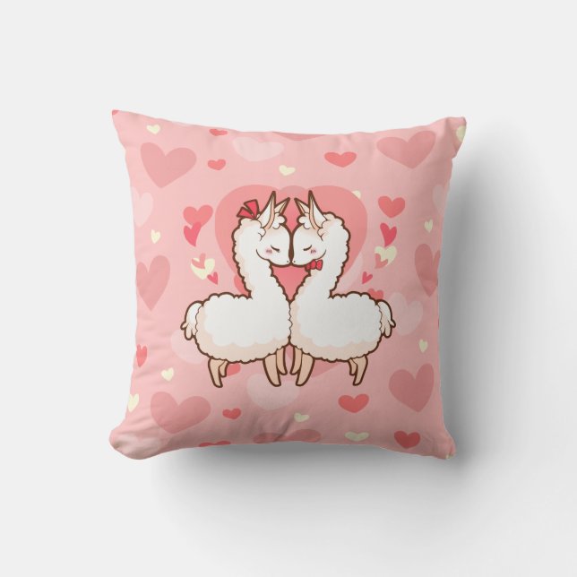Love Llama Pillow (Front)