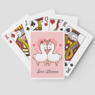 Love Llama Playing Cards