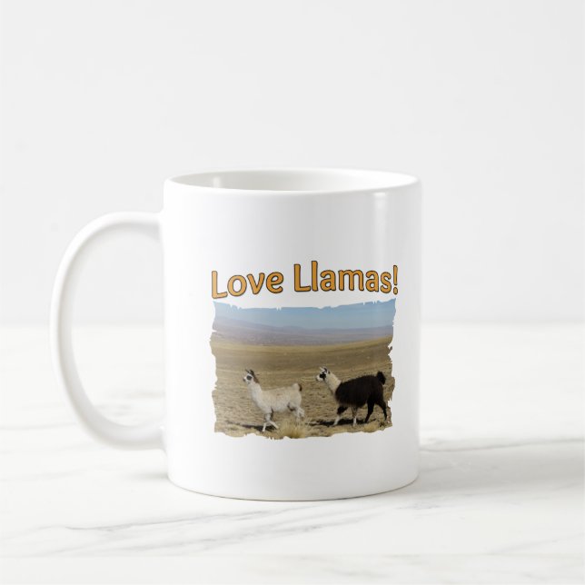 Love Llamas - Best Friends Coffee Mug (Left)