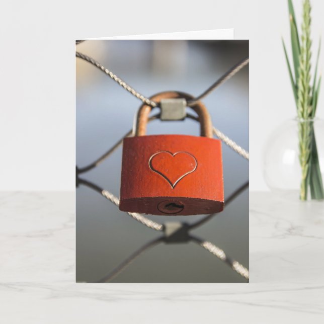 Love Lock Greeting Card (Front)