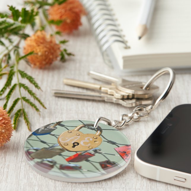 Love Lock Key Ring (Front Right)
