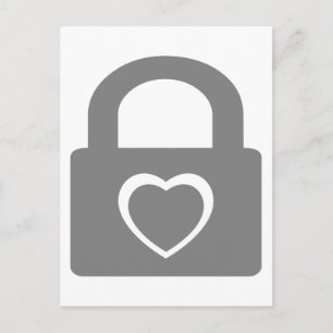 love locked down. postcard