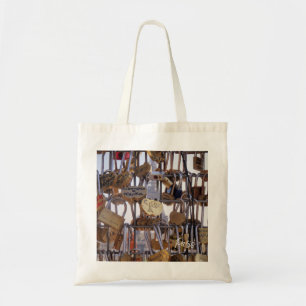Love Locks and Eiffel Tower. Paris. France. Tote B Bag