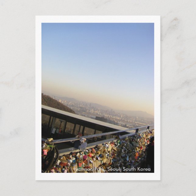 Love Locks/Namsan Park, Seoul, South Korea Postcard (Front)