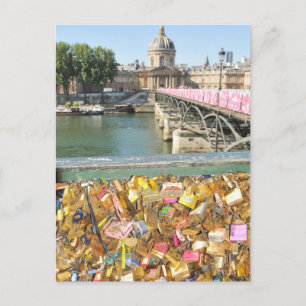 Love locks postcard