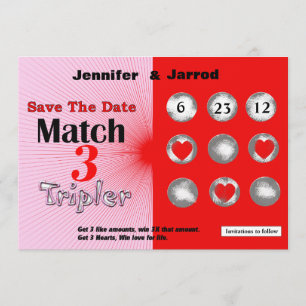 Love Lotto Scratch Off Save the Date Announcement