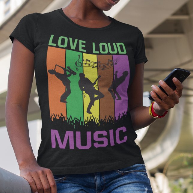 Love Loud Music Country Techno T-Shirt (Creator Uploaded)