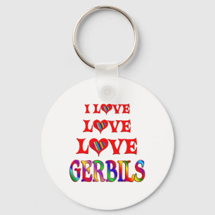 Love Love Gerbils Key Ring