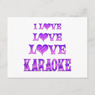 Love Love Karaoke Postcard