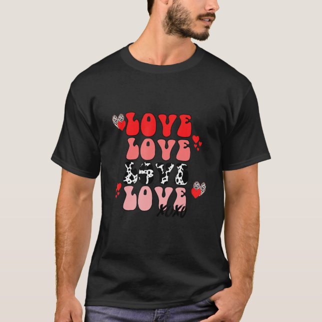 Love Love Love Love Xoxo Happy Valentine's Day Cos T-Shirt (Front)
