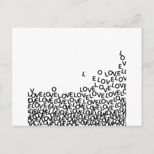 love love love postcard