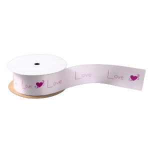 Love Love Love Ribbon Satin Ribbon