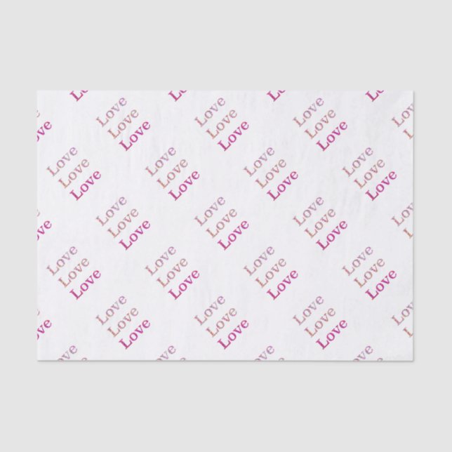 Love Love Love Tissue Paper (Front)