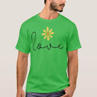 Love Love Sunflower gift Matching Love boy T-Shirt