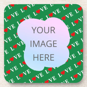 LOVE, Loving, Heart, Caring, LOVE Motif, Patterns, Coaster