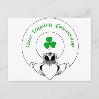 Love, Loyalty, Friendship Claddah Postcard