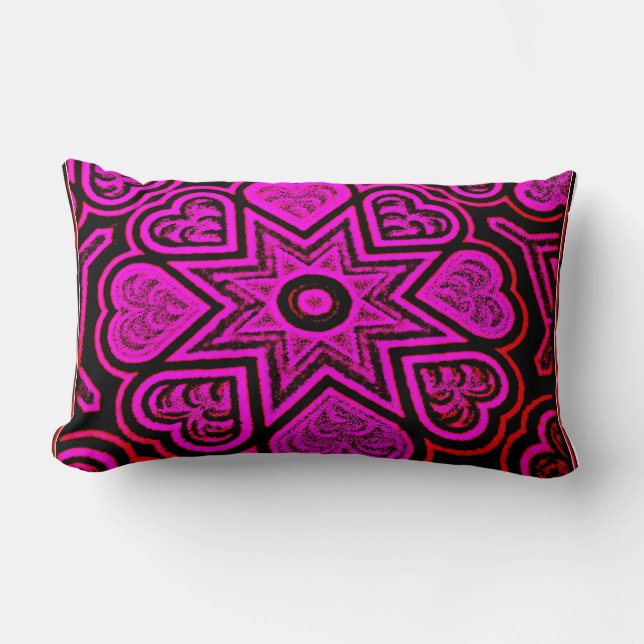 'Love' Lumbar Throw Pillow (Front)