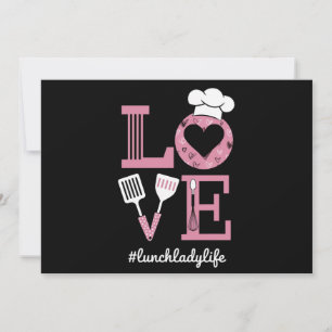 Love Lunch Lady Life Funny Valentines Day Gifts Thank You Card