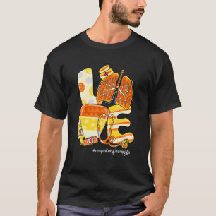 LOVE Lung Candy Corn Respiratory Therapy Life Fall T-Shirt